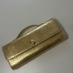 Elegant Gold Clutch Bag